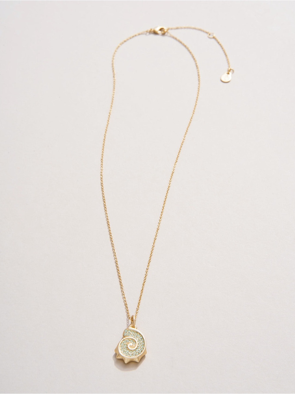 NWT Spartina 449 Nautilus sea foam Pendant Necklace, 17 inch. - Picture 5 of 5